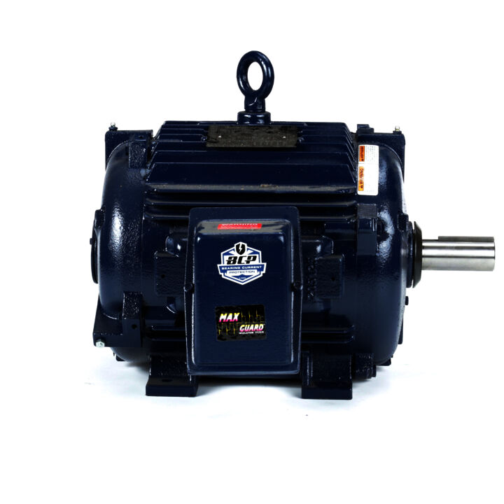 Severe Duty Motor, 15 & 10 HP, 3 Ph, 60 & 50 Hz, 230/460 & 190/380 V, 1800 & 1500 RPM, 254TV Frame, TEAO