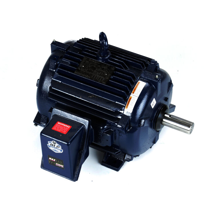 Severe Duty Motor, 15 & 10 HP, 3 Ph, 60 & 50 Hz, 230/460 & 190/380 V, 1800 & 1500 RPM, 254TV Frame, TEAO