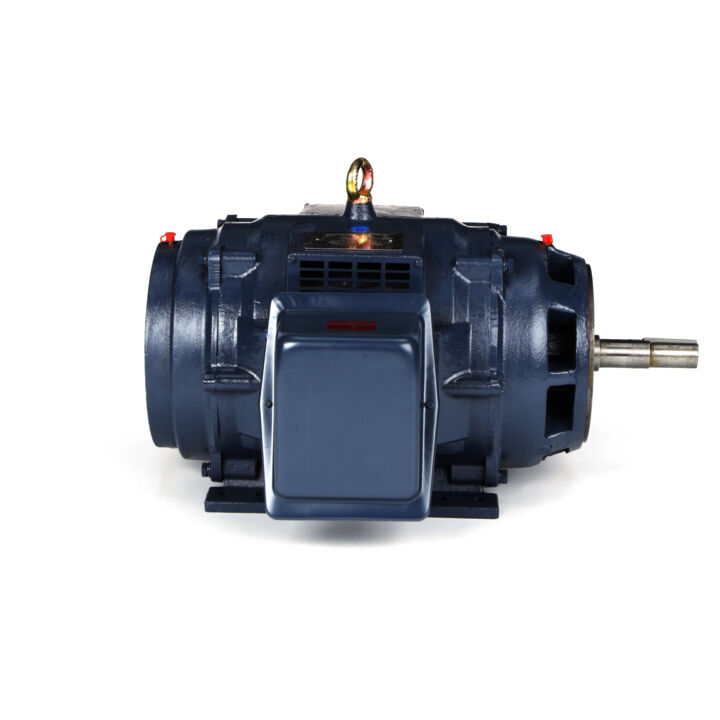 Close-Coupled Pump Motor, 20 & 15 HP, 3 Ph, 60 & 50 Hz, 230/460 & 190/380 V, 1800 & 1500 RPM, 256JM Frame, DP