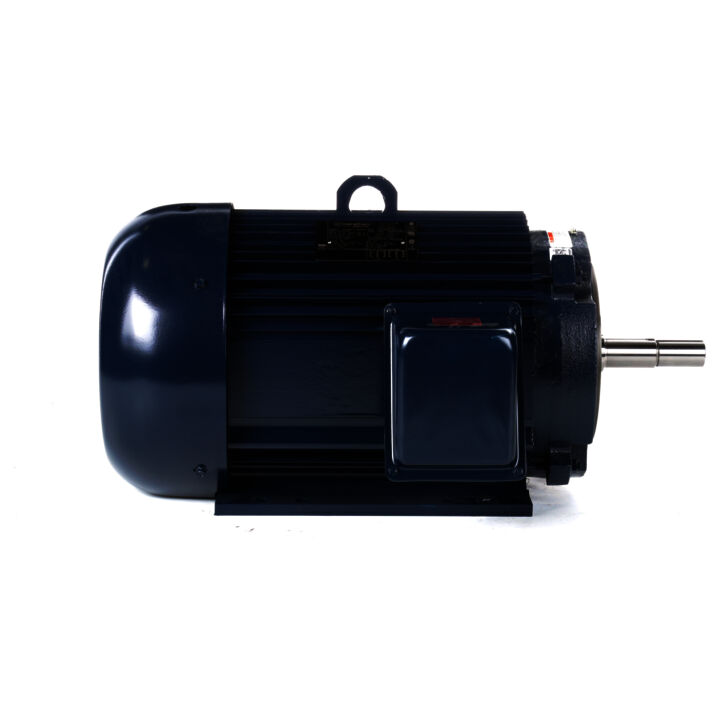 Close-Coupled Pump Motor, 20 & 15 HP, 3 Ph, 60 & 50 Hz, 230/460 & 190/380 V, 3600 & 3000 RPM, 256JM Frame, TEFC