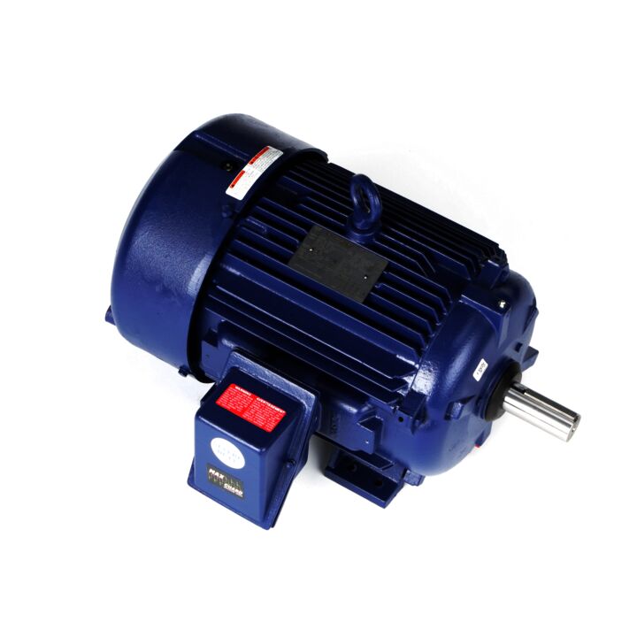 Severe Duty Motor, 20 & 15 HP, 3 Ph, 60 & 50 Hz, 230/460 & 190/380 V, 1800 & 1500 RPM, 256T Frame, TEFC