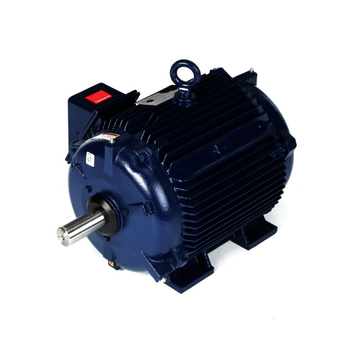 Severe Duty Motor, 20 & 15 HP, 3 Ph, 60 & 50 Hz, 230/460 & 190/380 V, 1800 & 1500 RPM, 256TV Frame, TEAO