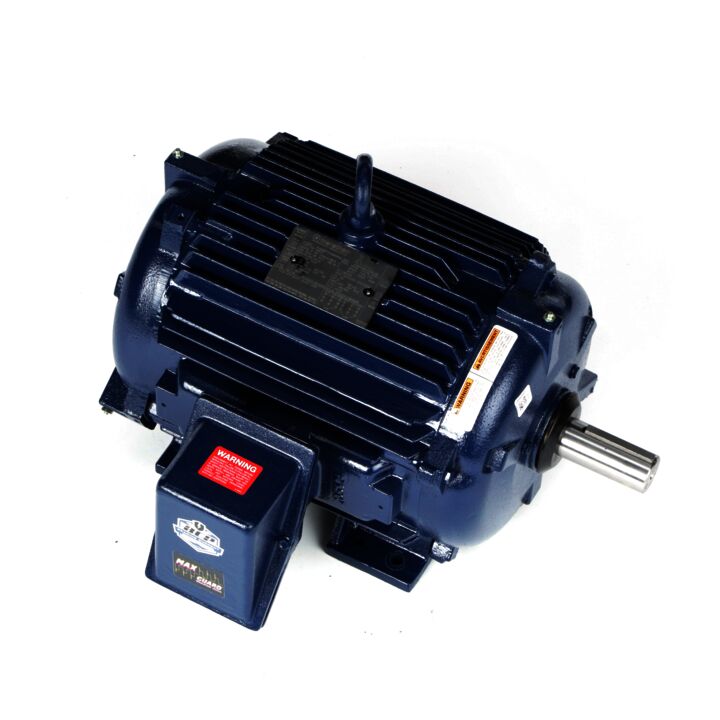 Severe Duty Motor, 20 & 15 HP, 3 Ph, 60 & 50 Hz, 230/460 & 190/380 V, 1800 & 1500 RPM, 256TV Frame, TEAO