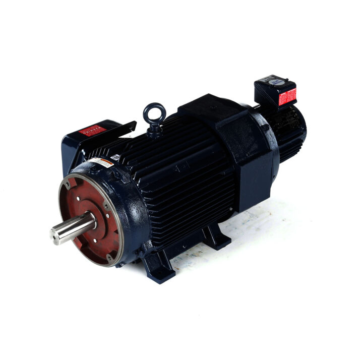 Encoder Motor, 15 HP, 3 Ph, 60 Hz, 230/460 V, 1200 RPM, 284TC Frame, TEBC-AXIAL