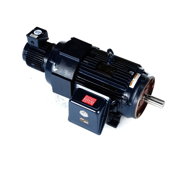 Encoder Motor, 15 HP, 3 Ph, 60 Hz, 230/460 V, 1200 RPM, 284TC Frame, TEBC-AXIAL