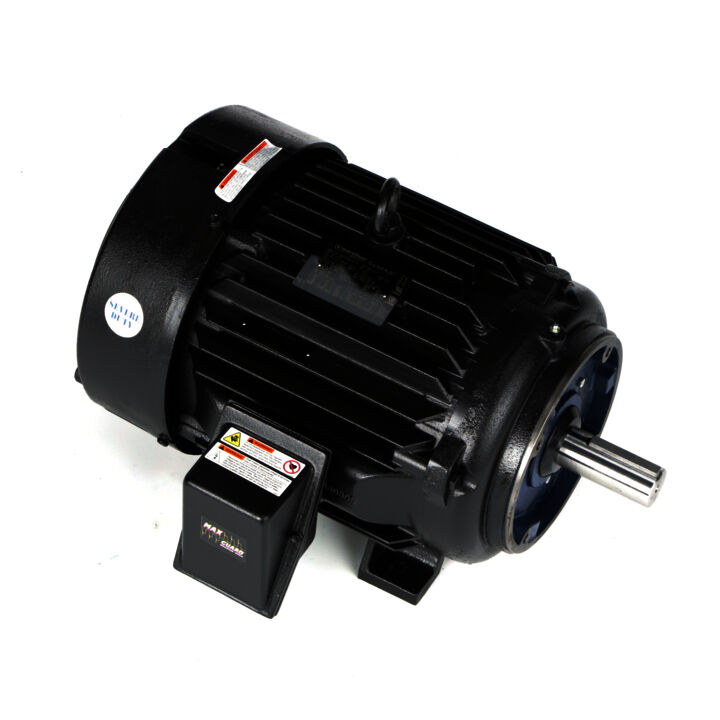 Fan & Blower Motor, 25 HP, 3 Ph, 120 Hz, 460 V, 1800 RPM, 284TC Frame, TEFC