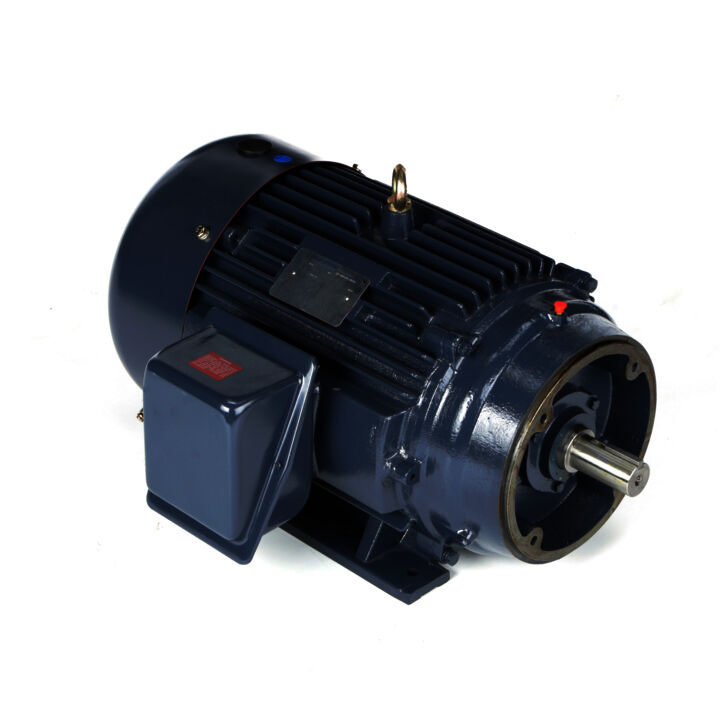 General Purpose Motor, 25 HP, 3 Ph, 60 Hz, 208-230/460 V, 3600 RPM, 284TSC Frame, TEFC