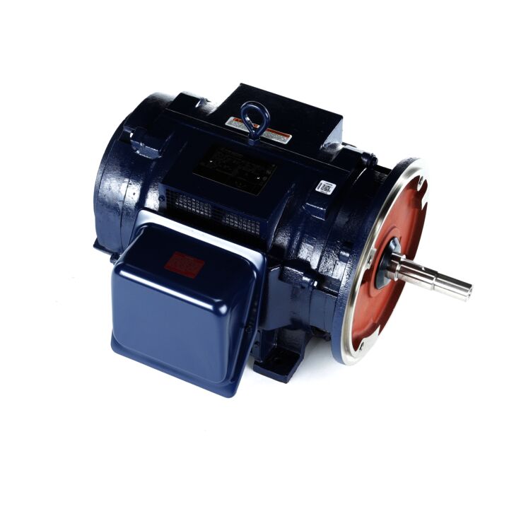Close-Coupled Pump Motor, 25 HP, 3 Ph, 60 Hz, 208 V, 1800 RPM, 284JM Frame, DP