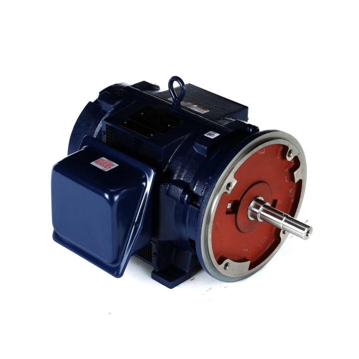 Close-Coupled Pump Motor, 25 & 20 HP, 3 Ph, 60 & 50 Hz, 230/460 & 190/380 V, 1800 & 1500 RPM, 284JM Frame, DP
