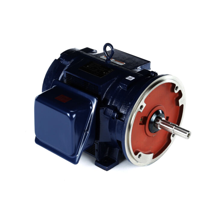 Close-Coupled Pump Motor, 25 HP, 3 Ph, 60 Hz, 208 V, 1800 RPM, 284JM Frame, DP