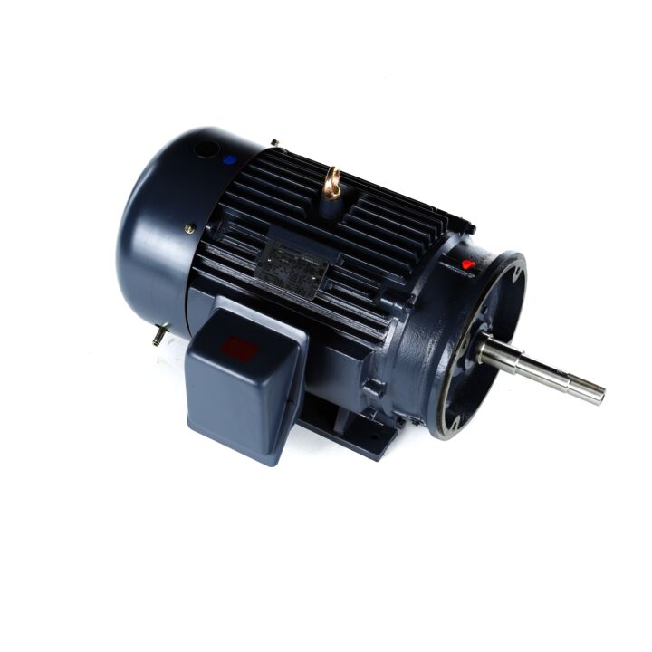 Close-Coupled Pump Motor, 25 & 20 HP, 3 Ph, 60 & 50 Hz, 230/460 & 190/380 V, 3600 & 3000 RPM, 284JP Frame, TEFC