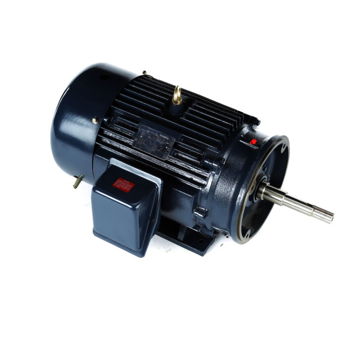 Close-Coupled Pump Motor, 15 & 10 HP, 3 Ph, 60 & 50 Hz, 230/460 & 190/380 V, 1200 & 1000 RPM, 284JP Frame, TEFC