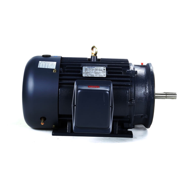 Close-Coupled Pump Motor, 25 & 20 HP, 3 Ph, 60 & 50 Hz, 230/460 & 190/380 V, 1800 & 1500 RPM, 284JM Frame, TEFC