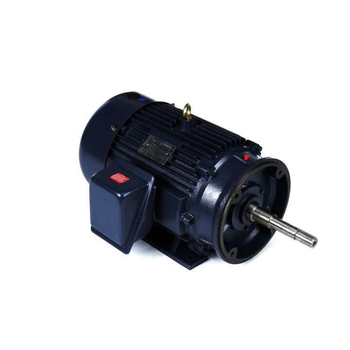 Close-Coupled Pump Motor, 25 & 20 HP, 3 Ph, 60 & 50 Hz, 230/460 & 190/380 V, 1800 & 1500 RPM, 284JP Frame, TEFC