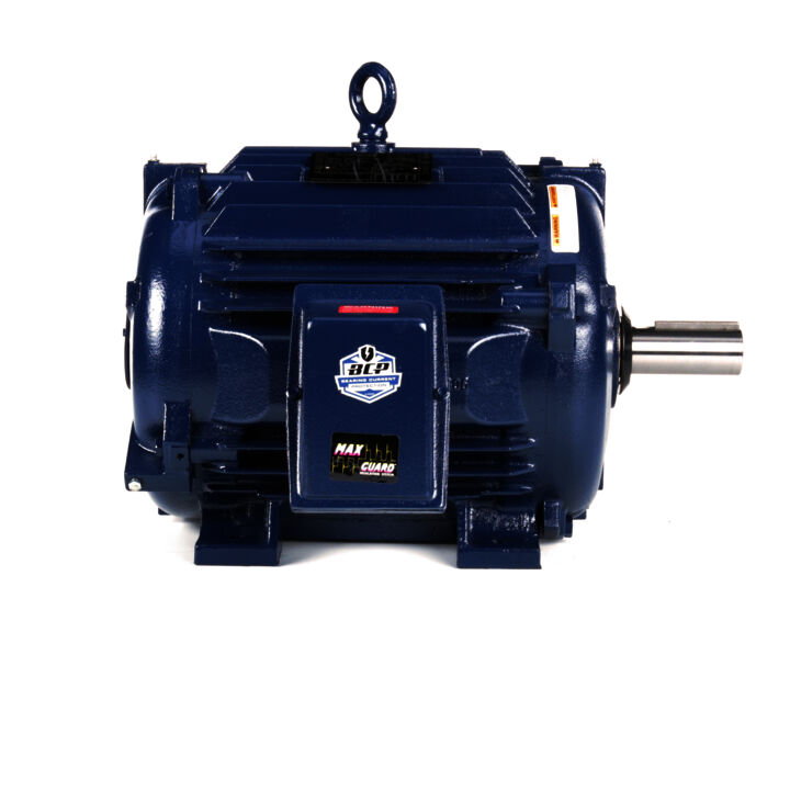 Severe Duty Motor, 25 & 20 HP, 3 Ph, 60 & 50 Hz, 230/460 & 190/380 V, 1800 & 1500 RPM, 284TV Frame, TEAO