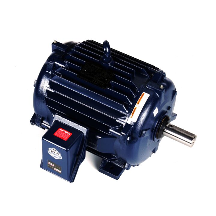 Severe Duty Motor, 25 & 20 HP, 3 Ph, 60 & 50 Hz, 230/460 & 190/380 V, 1800 & 1500 RPM, 284TV Frame, TEAO