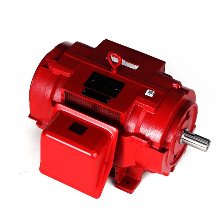 Fire Pump Motor, 40 & 30 HP, 3 Ph, 60 & 50 Hz, 230/460 & 190/380 V, 3600 & 3000 RPM, 286TS Frame, DP