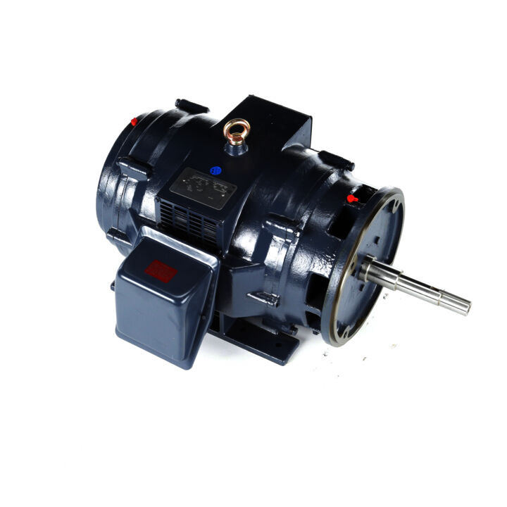 Close-Coupled Pump Motor, 25 HP, 3 Ph, 60 Hz, 200 V, 1800 RPM, 284JP Frame, DP