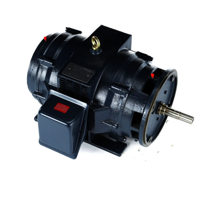 Close-Coupled Pump Motor, 30 HP, 3 Ph, 60 Hz, 200 V, 3600 RPM, 284JM Frame, DP