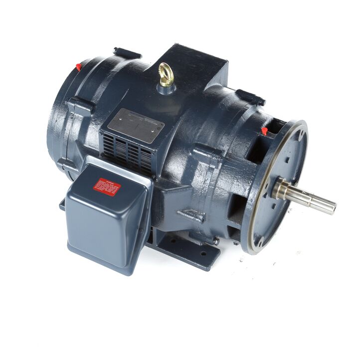 Close-Coupled Pump Motor, 30 & 25 HP, 3 Ph, 60 & 50 Hz, 230/460 & 190/380 V, 1800 & 1500 RPM, 286JM Frame, DP