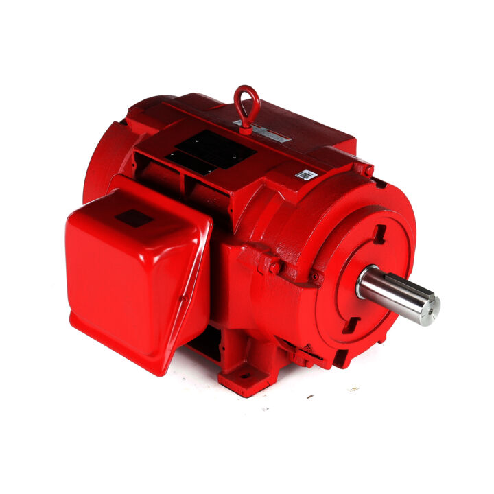 Fire Pump Motor, 30 HP, 3 Ph, 60 Hz, 200/400 V, 1800 RPM, 286T Frame, DP