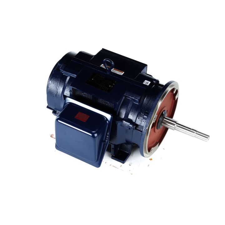 Close-Coupled Pump Motor, 30 & 25 HP, 3 Ph, 60 & 50 Hz, 230/460 & 190/380 V, 1800 & 1500 RPM, 286JP Frame, DP