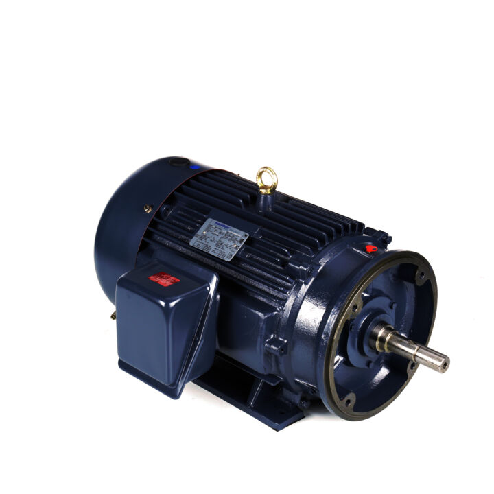 Close-Coupled Pump Motor, 30 & 25 HP, 3 Ph, 60 & 50 Hz, 230/460 & 190/380 V, 1800 & 1500 RPM, 286JM Frame, TEFC
