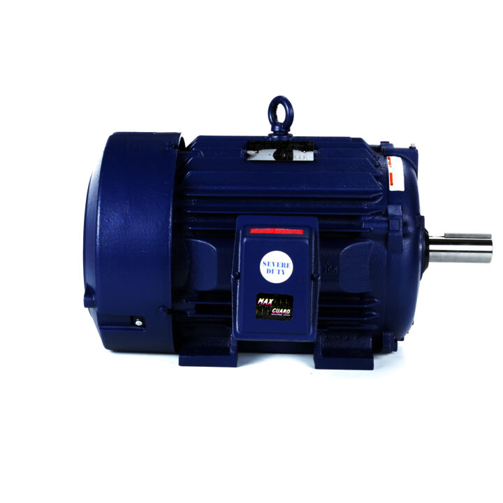 Severe Duty Motor, 30 & 25 HP, 3 Ph, 60 & 50 Hz, 230/460 & 190/380 V, 1800 & 1500 RPM, 286T Frame, TEFC