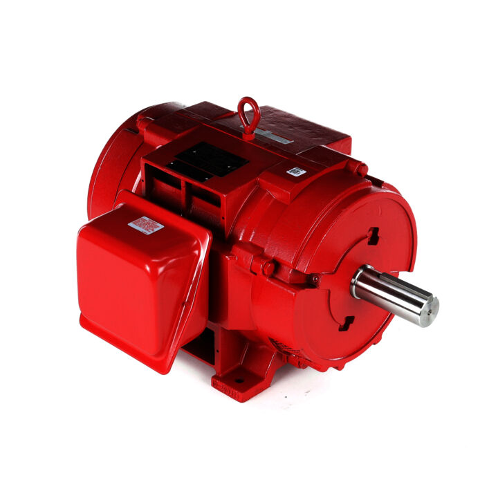 Fire Pump Motor, 40 & 30 HP, 3 Ph, 60 & 50 Hz, 230/460 & 190/380 V, 1800 & 1500 RPM, 324T Frame, DP