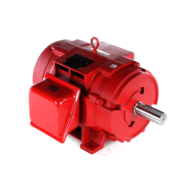 Fire Pump Motor, 40 HP, 3 Ph, 60 Hz, 200/400 V, 1800 RPM, 324T Frame, DP