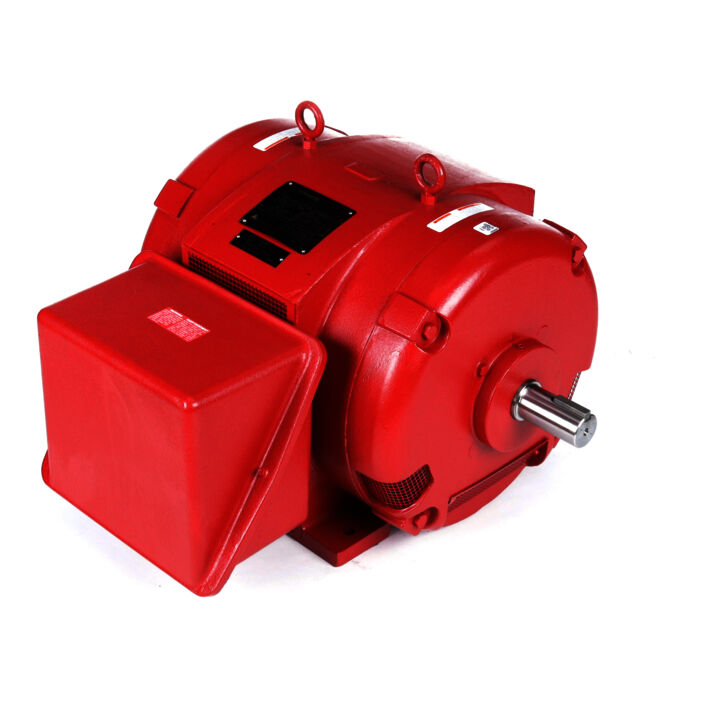 Fire Pump Motor, 100 HP, 3 Ph, 60 Hz, 200/400 V, 3600 RPM, 365TS Frame, DP