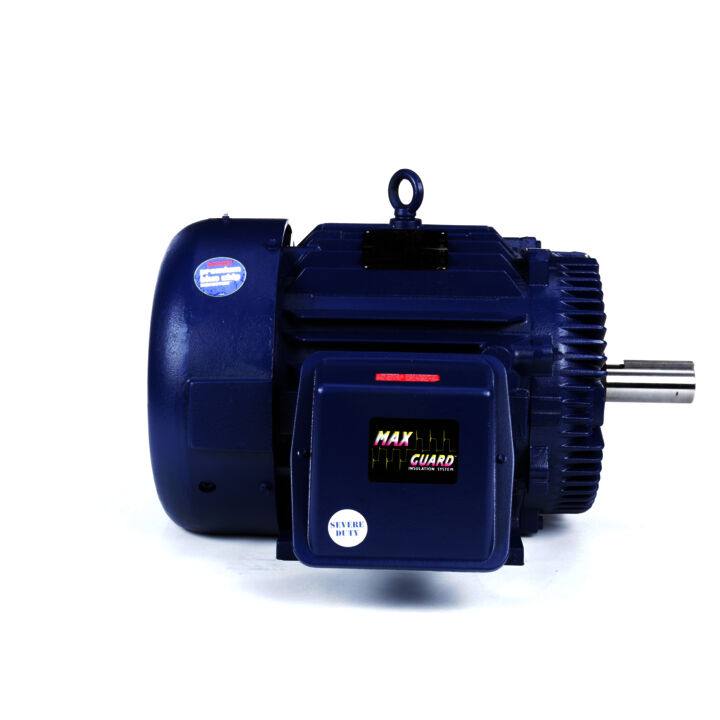 Severe Duty Motor, 50 & 40 HP, 3 Ph, 60 & 50 Hz, 460 & 380 V, 1200 & 1000 RPM, 365T Frame, TEFC