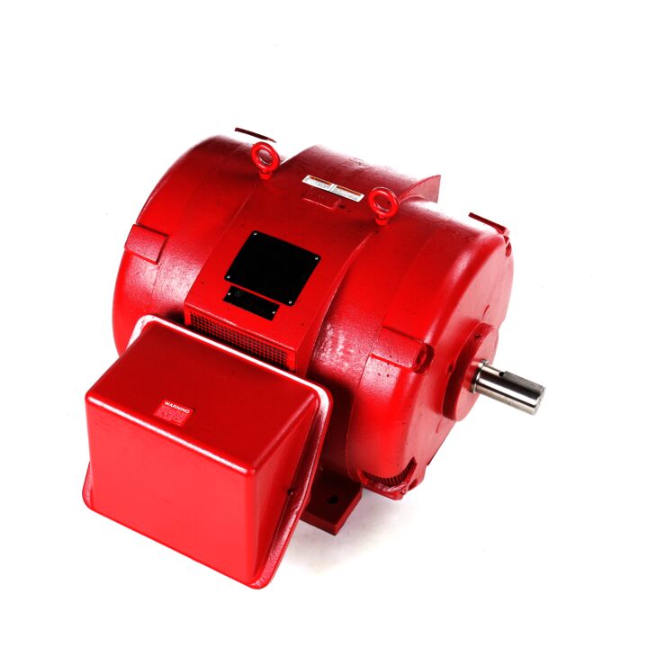 Fire Pump Motor, 100 HP, 3 Ph, 60 Hz, 200/400 V, 1800 RPM, 404TS Frame, DP