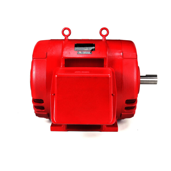 Fire Pump Motor, 200 & 150 HP, 3 Ph, 60 & 50 Hz, 460 & 380 V, 3600 & 3000 RPM, 444TS Frame, DP