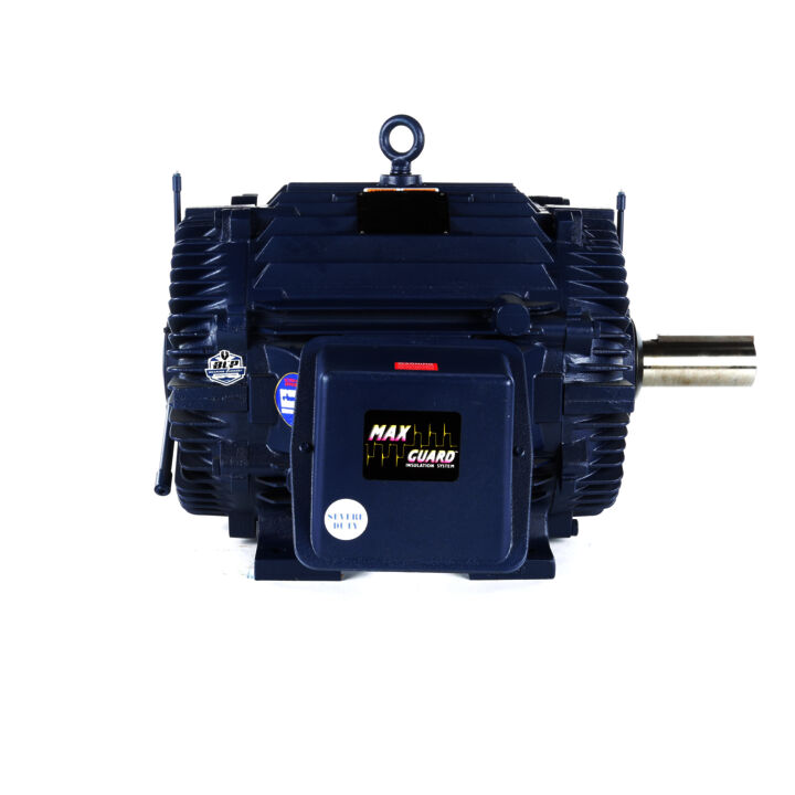 Severe Duty Motor, 100 & 75 HP, 3 Ph, 60 & 50 Hz, 230/460 & 190/380 V, 1800 & 1500 RPM, 405TV Frame, TEAO