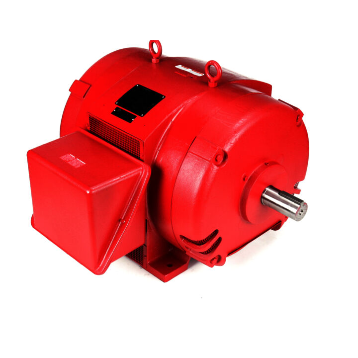 Fire Pump Motor, 200 & 150 HP, 3 Ph, 60 & 50 Hz, 460 & 380 V, 3600 & 3000 RPM, 444TS Frame, DP