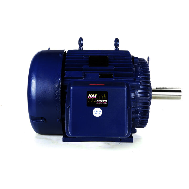 Severe Duty Motor, 125 HP, 3 Ph, 60 Hz, 460 V, 1800 RPM, 444T Frame, TEFC