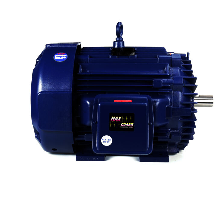 Severe Duty Motor, 200 HP, 3 Ph, 60 Hz, 460 V, 1800 RPM, 445TS Frame, TEFC