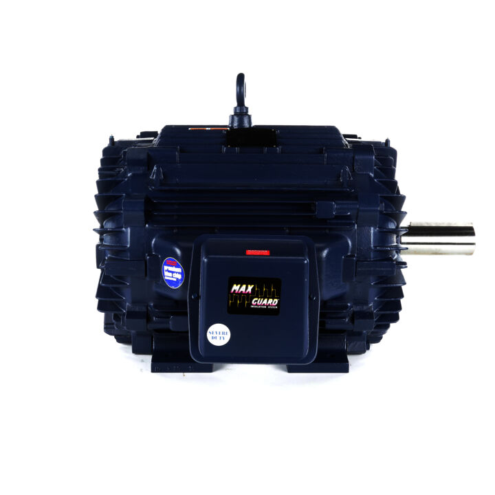 Severe Duty Motor, 150 & 125 HP, 3 Ph, 60 & 50 Hz, 460 & 380 V, 1800 & 1500 RPM, 445TV Frame, TEAO