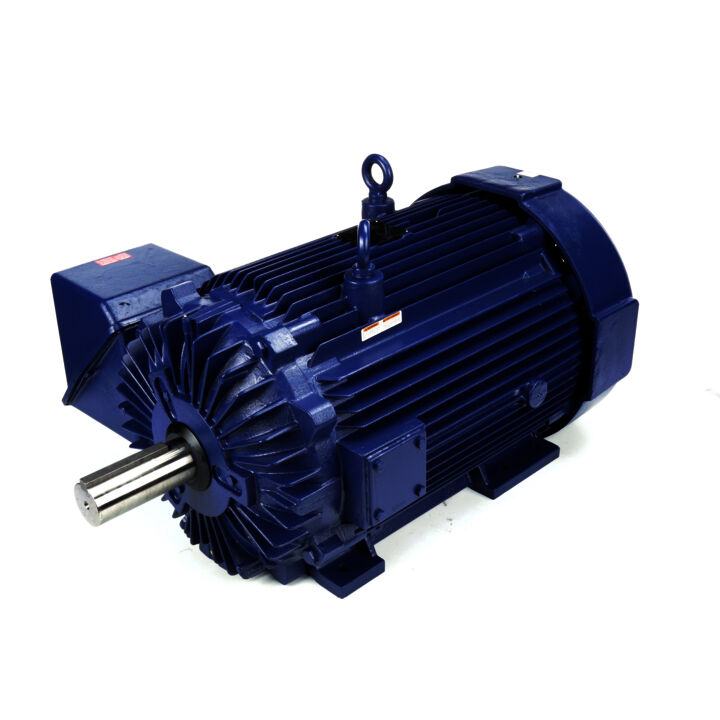 Severe Duty Motor, 200 HP, 3 Ph, 60 Hz, 460 V, 1200 RPM, 449T Frame, TEFC