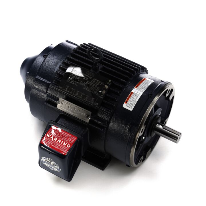 Encoder Motor, 5 HP, 3 Ph, 60 Hz, 230/460 V, 1800 RPM, 184TC Frame, TENV