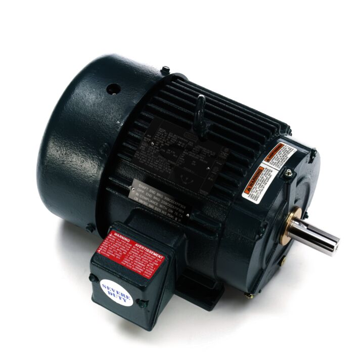 Severe Duty Motor, 5 HP, 3 Ph, 60 Hz, 460 V, 1800 RPM, 184T Frame, TEFC