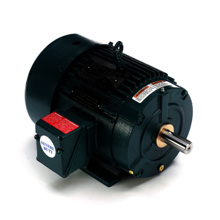 Severe Duty Motor, 5 HP, 3 Ph, 60 Hz, 460 V, 1800 RPM, 184T Frame, TEFC