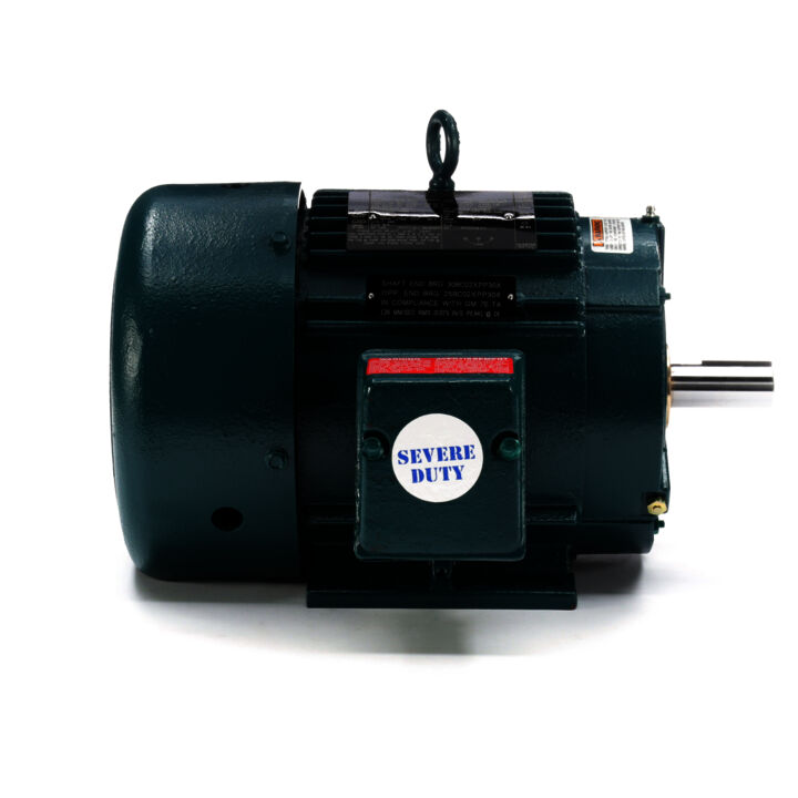 Severe Duty Motor, 5 HP, 3 Ph, 60 Hz, 460 V, 1800 RPM, 184T Frame, TEFC