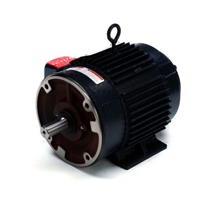 Encoder Motor, 3 HP, 3 Ph, 60 Hz, 230/460 V, 1800 RPM, 182TC Frame, TENV