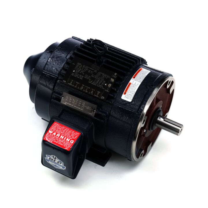 Encoder Motor, 3 HP, 3 Ph, 60 Hz, 230/460 V, 1800 RPM, 182TC Frame, TENV