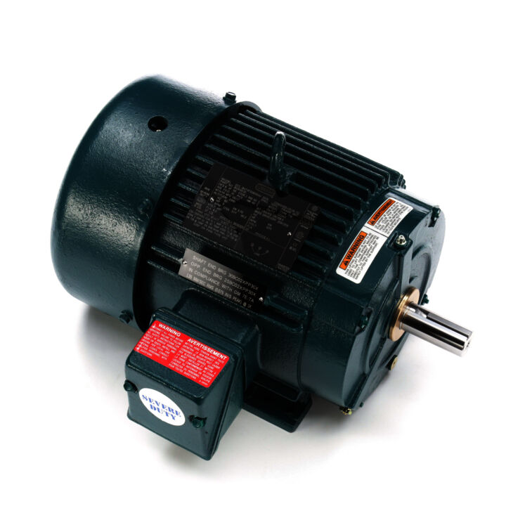 Severe Duty Motor, 5 HP, 3 Ph, 60 Hz, 460 V, 1800 RPM, 184T Frame, TEFC