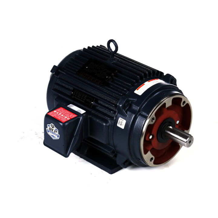 Encoder Motor, 10 HP, 3 Ph, 60 Hz, 230/460 V, 1800 RPM, 215TC Frame, TENV