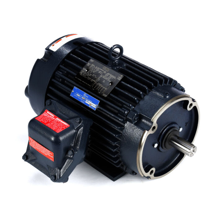 Explosion Proof Motor, 5 HP, 3 Ph, 60 Hz, 230/460 V, 3600 RPM, 184TC Frame, EPFC