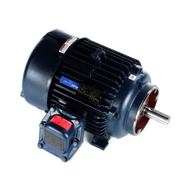 Explosion Proof Motor, 15 & 10 HP, 3 Ph, 60 & 50 Hz, 230/460 & 190/380 V, 1800 & 1500 RPM, 254TC Frame, EPFC